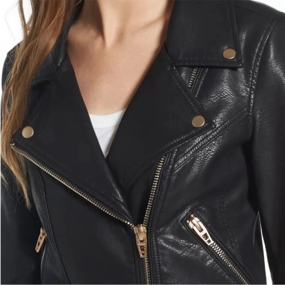 NWT BLANK NYC Faux Leather Moto Jacket Sz Large